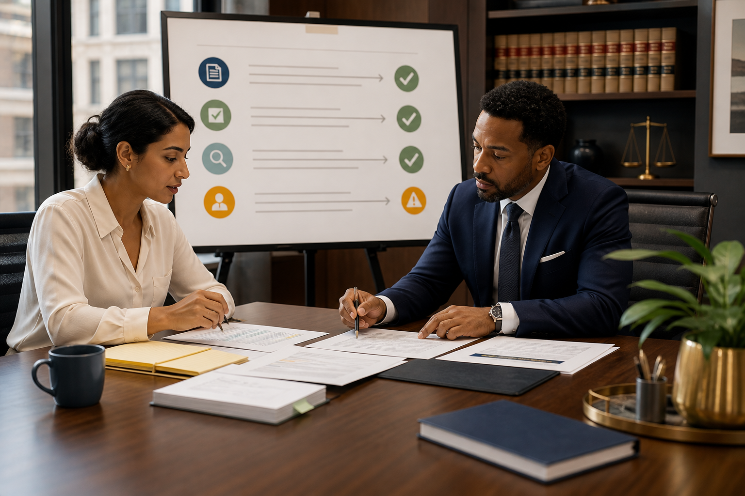 An attorney comparing AI research suggestions with underlying legal authorities and citation details.